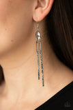 Defined Dazzle - Silver Earrings - Paparazzi Accessories Earrings Bedazzle Me Pretty Mobile Fashion Boutique