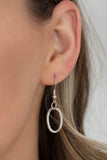 Defined Drama - Silver Necklace - Paparazzi Accessories Necklace Bedazzle Me Pretty Mobile Fashion Boutique