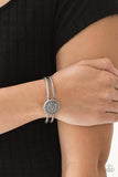 Definitely Dazzling - Silver Bracelet - Paparazzi Accessories Bracelet Bedazzle Me Pretty Mobile Fashion Boutique