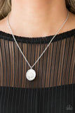 Definitely Duchess - White Necklace - Paparazzi Accessories Necklace Bedazzle Me Pretty Mobile Fashion Boutique
