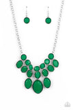 Delectable Daydream - Green Necklace - Paparazzi Accessories Necklace Bedazzle Me Pretty Mobile Fashion Boutique