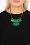 Delectable Daydream - Green Necklace - Paparazzi Accessories Necklace Bedazzle Me Pretty Mobile Fashion Boutique