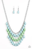 Delhi Diva - Blue Necklace - Paparazzi Accessories Necklace Bedazzle Me Pretty Mobile Fashion Boutique