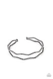 Delicate Dazzle - Black Bracelet - Paparazzi Accessories Bracelet Bedazzle Me Pretty Mobile Fashion Boutique