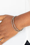 Delicate Dazzle - Black Bracelet - Paparazzi Accessories Bracelet Bedazzle Me Pretty Mobile Fashion Boutique