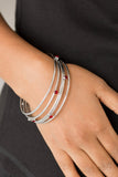Delicate Decadence - Red Bracelet - Paparazzi Accessories Bracelet Bedazzle Me Pretty Mobile Fashion Boutique