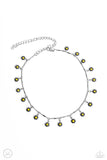 Delicate Display - Black Necklace - Paparazzi Accessories Necklace Bedazzle Me Pretty Mobile Fashion Boutique