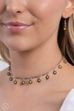 Delicate Display - Black Necklace - Paparazzi Accessories Necklace Bedazzle Me Pretty Mobile Fashion Boutique