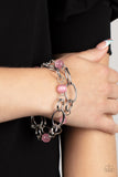 Delightfully Daydreamy - Pink Bracelet - Paparazzi Accessories Bracelet Bedazzle Me Pretty Mobile Fashion Boutique