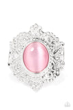Delightfully Dreamy - Pink Ring - Paparazzi Accessories Ring Bedazzle Me Pretty Mobile Fashion Boutique