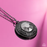 Demanding Director - Black Necklace - Paparazzi Accessories Necklace Bedazzle Me Pretty Mobile Fashion Boutique
