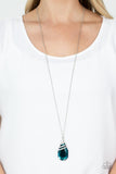 Demandingly Diva - Blue Necklace - Paparazzi Accessories Necklace Bedazzle Me Pretty Mobile Fashion Boutique
