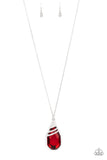 Demandingly Diva - Red Necklace - Paparazzi Accessories Necklace FS-Bedazzle Me Pretty Mobile Fashion Boutique