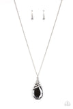 Demandingly Diva - Silver Necklace - Paparazzi Accessories Necklace Bedazzle Me Pretty Mobile Fashion Boutique