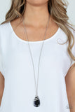 Demandingly Diva - Silver Necklace - Paparazzi Accessories Necklace Bedazzle Me Pretty Mobile Fashion Boutique