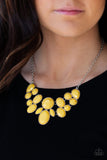 Demi-Diva - Yellow Necklace - Paparazzi Accessories Necklace Bedazzle Me Pretty Mobile Fashion Boutique