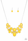 Demi-Diva - Yellow Necklace - Paparazzi Accessories Necklace Bedazzle Me Pretty Mobile Fashion Boutique