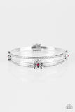 Demure Decor - Pink Bracelet - Paparazzi Accessories Bracelet Bedazzle Me Pretty Mobile Fashion Boutique