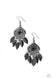 Desert Canopy - Black Earrings - Paparazzi Accessories Earrings Bedazzle Me Pretty Mobile Fashion Boutique