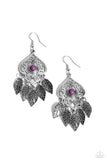 Desert Canopy - Purple Earrings - Paparazzi Accessories Earrings Bedazzle Me Pretty Mobile Fashion Boutique