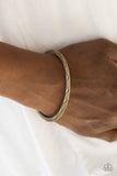 Desert Charmer - Brass Bracelet - Paparazzi Accessories Bracelet Bedazzle Me Pretty Mobile Fashion Boutique