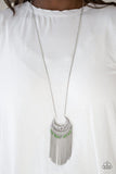 Desert Coyote - Green Necklace - Paparazzi Accessories Necklace Bedazzle Me Pretty Mobile Fashion Boutique