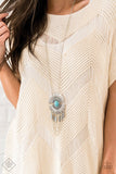 Desert Culture - Blue Necklace - Paparazzi Accessories Necklace Bedazzle Me Pretty Mobile Fashion Boutique
