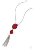 Desert Darling - Red Necklace - Paparazzi Accessories Necklace Bedazzle Me Pretty Mobile Fashion Boutique