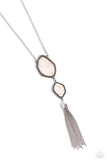 Desert Darling - White Necklace - Paparazzi Accessories Necklace Bedazzle Me Pretty Mobile Fashion Boutique