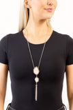 Desert Darling - White Necklace - Paparazzi Accessories Necklace Bedazzle Me Pretty Mobile Fashion Boutique
