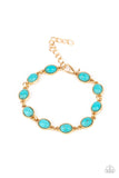 Desert Day Trip - Blue Bracelet - Paparazzi Accessories Bracelet Bedazzle Me Pretty Mobile Fashion Boutique