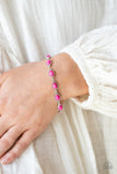 Desert Day Trip - Pink Bracelet - Paparazzi Accessories Bracelet Bedazzle Me Pretty Mobile Fashion Boutique