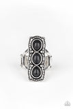 Desert Destiny - Black Ring - Paparazzi Accessories Ring Bedazzle Me Pretty Mobile Fashion Boutique