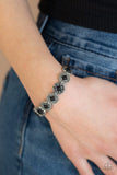 Desert Dilemma - Black Bracelet - Paparazzi Accessories Bracelet Bedazzle Me Pretty Mobile Fashion Boutique