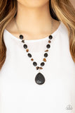 Desert Diva - Black Necklace - Paparazzi Accessories Necklace Bedazzle Me Pretty Mobile Fashion Boutique