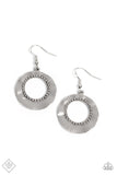 Desert Diversity - Silver Earrings - Paparazzi Accessories Earrings Bedazzle Me Pretty Mobile Fashion Boutique