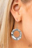 Desert Diversity - Silver Earrings - Paparazzi Accessories Earrings Bedazzle Me Pretty Mobile Fashion Boutique