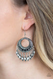Desert Divinity - Black Earrings - Paparazzi Accessories Earrings Bedazzle Me Pretty Mobile Fashion Boutique