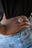 Desert Dream - Purple Ring - Paparazzi Accessories Ring Bedazzle Me Pretty Mobile Fashion Boutique