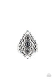 Desert Dreamland - Black Ring - Paparazzi Accessories Ring Bedazzle Me Pretty Mobile Fashion Boutique