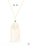 Desert Dreamscape - Blue Necklace - Paparazzi Accessories Necklace Bedazzle Me Pretty Mobile Fashion Boutique