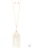 Desert Dreamscape - Pink Necklace - Paparazzi Accessories Necklace Bedazzle Me Pretty Mobile Fashion Boutique