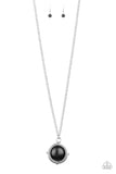Desert Equinox - Black Necklace - Paparazzi Accessories Necklace Bedazzle Me Pretty Mobile Fashion Boutique
