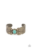 Desert Haven - Brass Bracelet - Paparazzi Accessories Bracelet Bedazzle Me Pretty Mobile Fashion Boutique