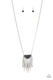 Desert Hustle - Black Necklace - Paparazzi Accessories Necklace Bedazzle Me Pretty Mobile Fashion Boutique
