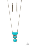 Desert Mason - Brass Necklace - Paparazzi Accessories Necklace Bedazzle Me Pretty Mobile Fashion Boutique