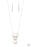 Desert Mason - White Necklace - Paparazzi Accessories Necklace Bedazzle Me Pretty Mobile Fashion Boutique