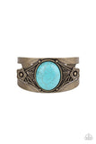 Desert Nature - Brass Bracelet - Paparazzi Accessories Bracelet Bedazzle Me Pretty Mobile Fashion Boutique