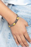 Desert Skyline - Green Bracelet - Paparazzi Accessories Bracelet Bedazzle Me Pretty Mobile Fashion Boutique