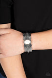 Desert Stroll - White Bracelet - Paparazzi Accessories Bracelet Bedazzle Me Pretty Mobile Fashion Boutique